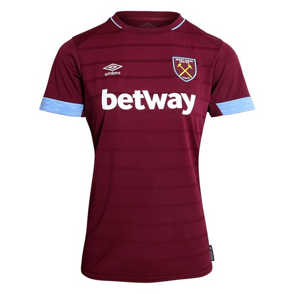 Camiseta West Ham United Primera equipo Mujer 2018-19 Rojo